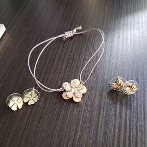 Lauren Conrad earrings and bracelet lot